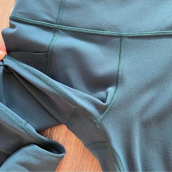 Athleta stash pocket salutation tight leggings‎ dark teal women’s size XS - Picture 5 of 5